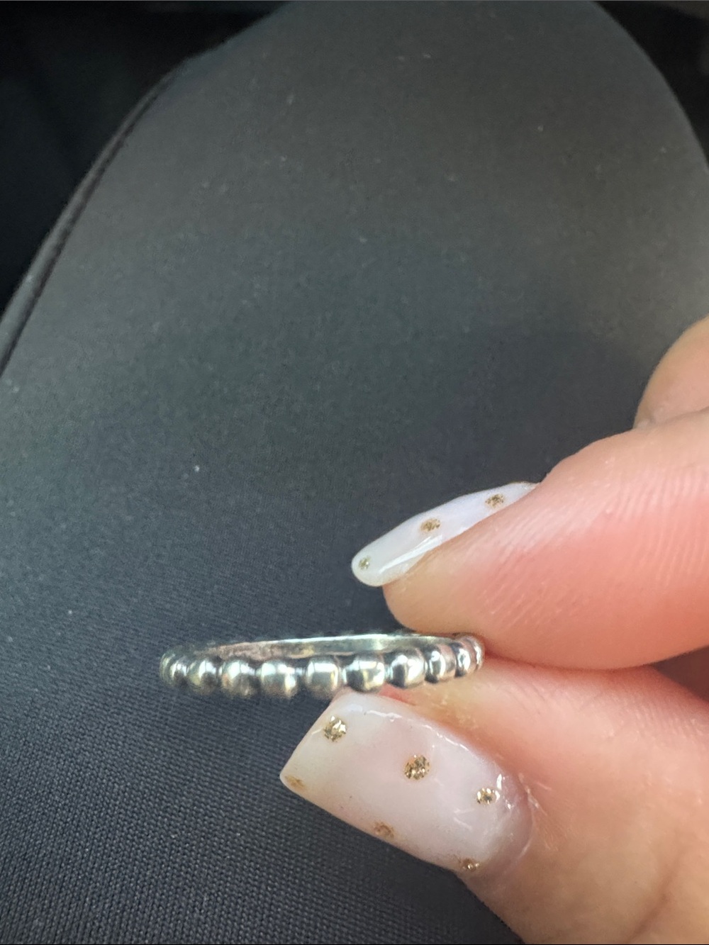 James Avery Sterling Silver Beaded Stack Ring - Silver